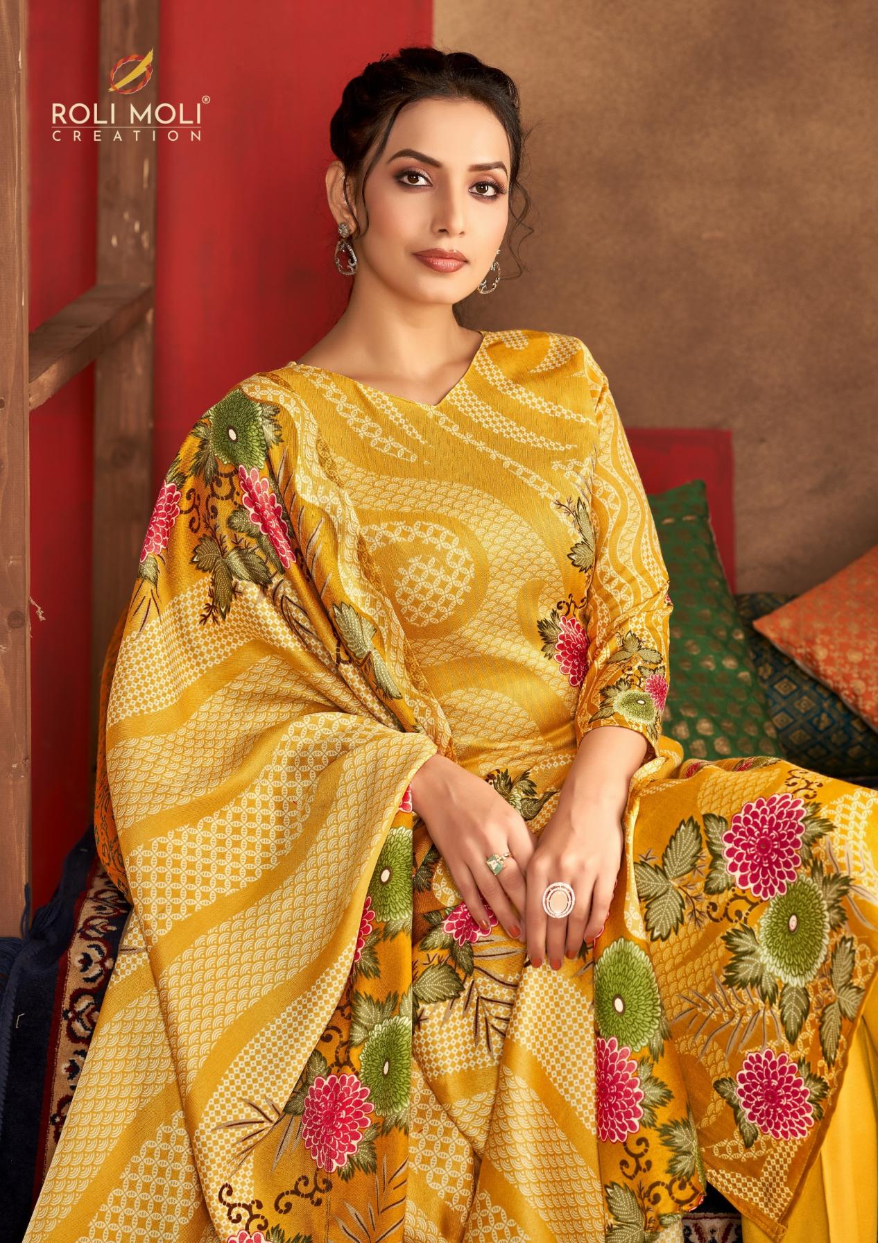 TAREEF BY ROLI MOLI CREATION FULL STITCH PASHMINA WINTER MODERN PAKISTANI SUIT 