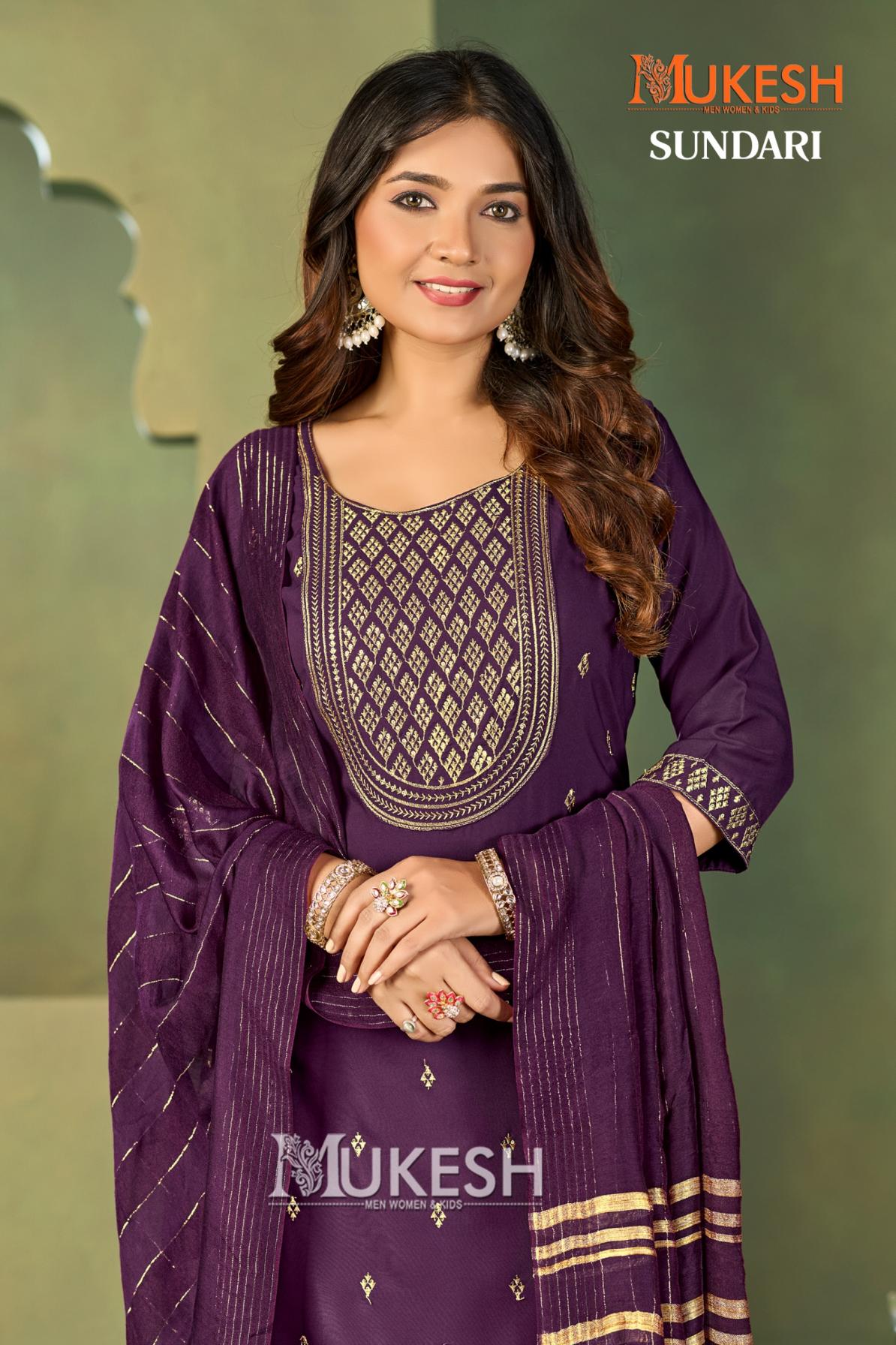 SUNDARI MALAI CRAPE FULL STITCH PLUS SIZE 3PCS DRESS