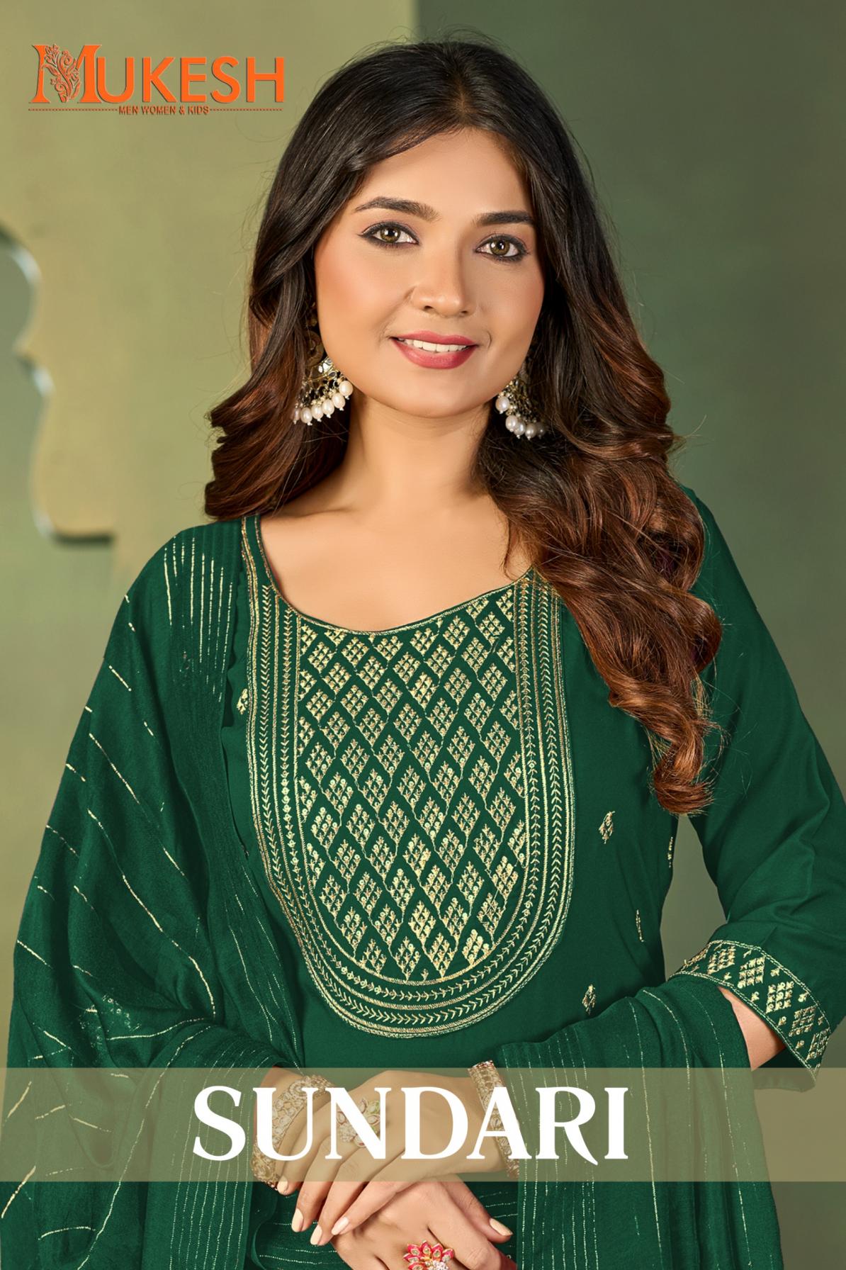 SUNDARI MALAI CRAPE FULL STITCH PLUS SIZE 3PCS DRESS