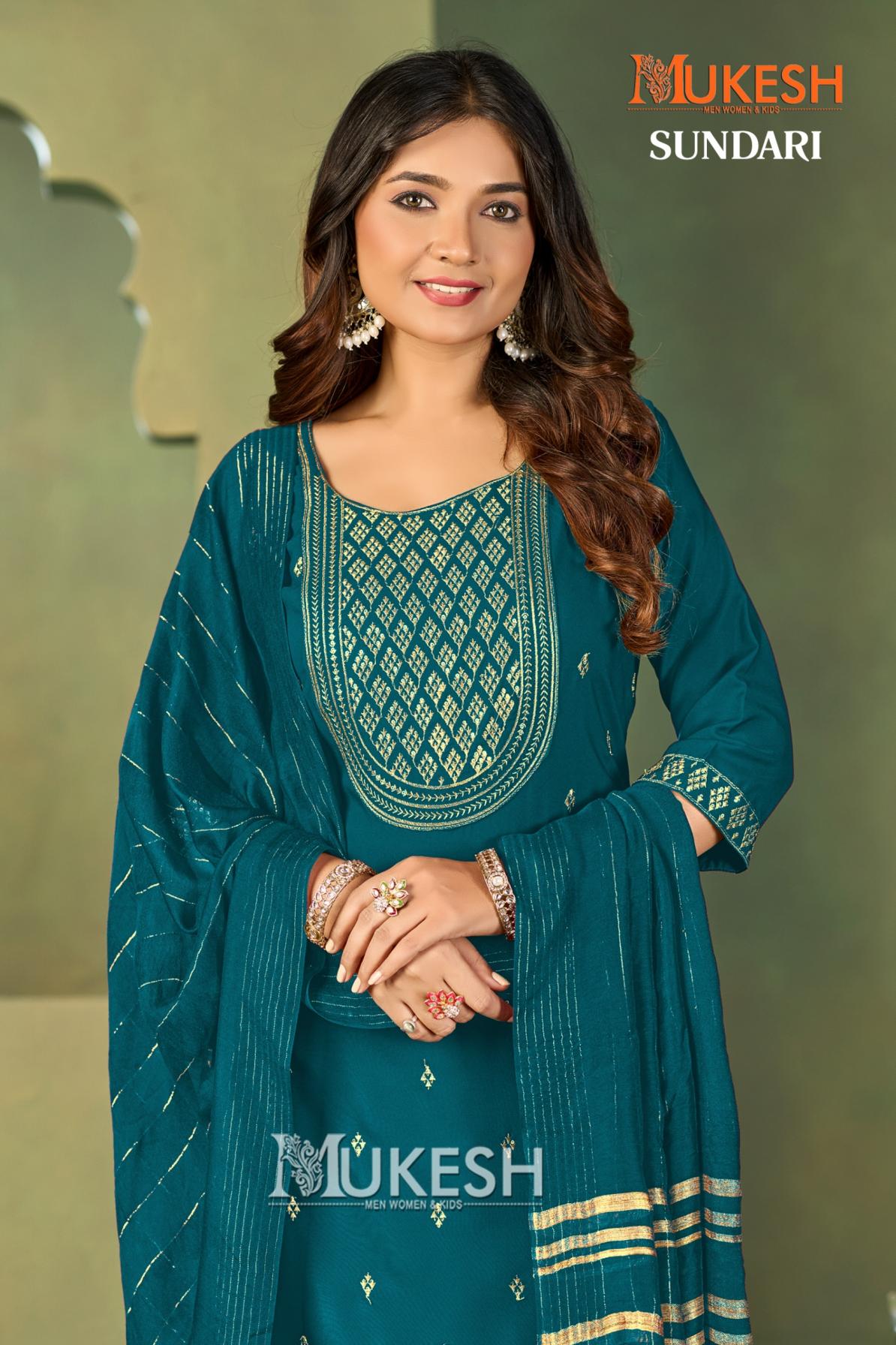 SUNDARI MALAI CRAPE FULL STITCH PLUS SIZE 3PCS DRESS