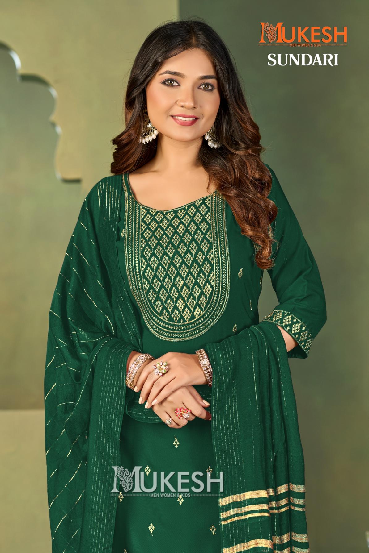 SUNDARI MALAI CRAPE FULL STITCH PLUS SIZE 3PCS DRESS