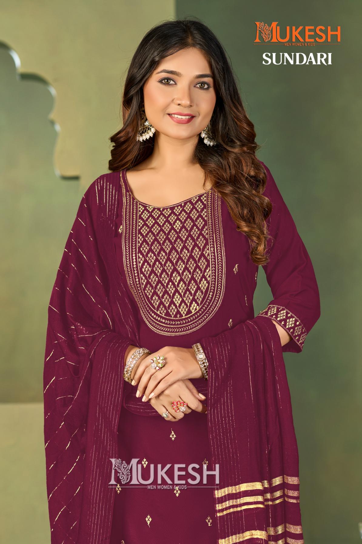 SUNDARI MALAI CRAPE FULL STITCH PLUS SIZE 3PCS DRESS