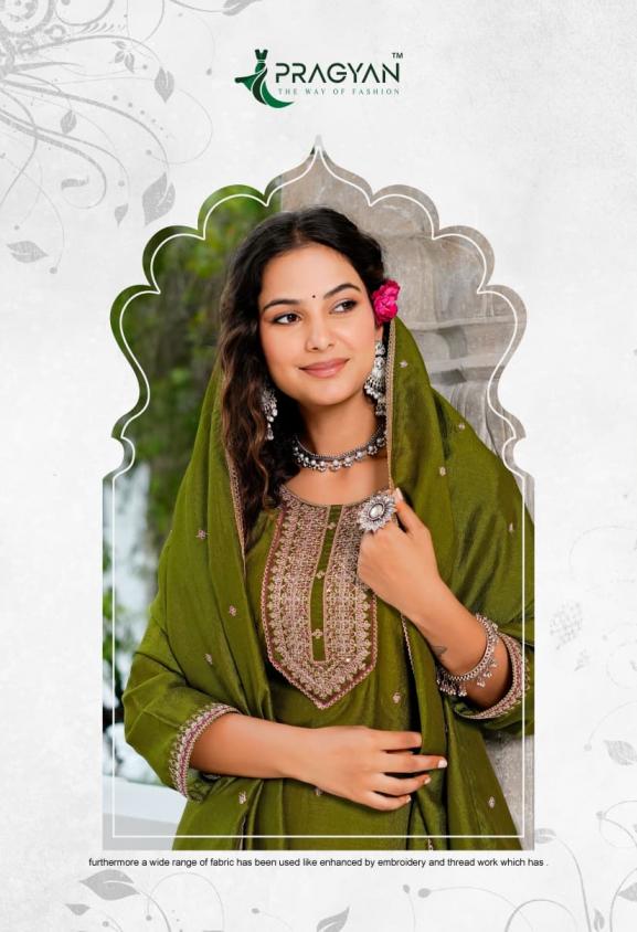 PRAGYAN VICHITRA VOL 2 FULL STITCH VICHITRA PLUS SIZE 3PCS DRESS