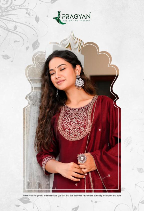 PRAGYAN VICHITRA VOL 2 FULL STITCH VICHITRA PLUS SIZE 3PCS DRESS