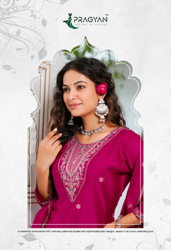 PRAGYAN VICHITRA VOL 2 FULL STITCH VICHITRA PLUS SIZE 3PCS DRESS