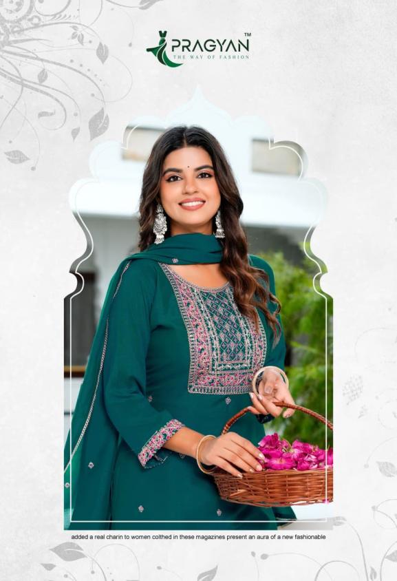 PRAGYAN VICHITRA VOL 2 FULL STITCH VICHITRA PLUS SIZE 3PCS DRESS