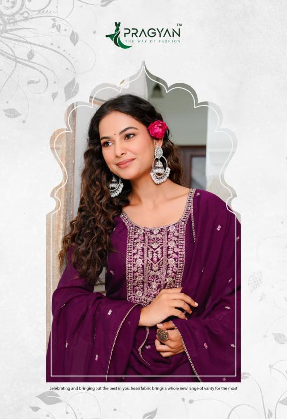 PRAGYAN VICHITRA VOL 2 FULL STITCH VICHITRA PLUS SIZE 3PCS DRESS