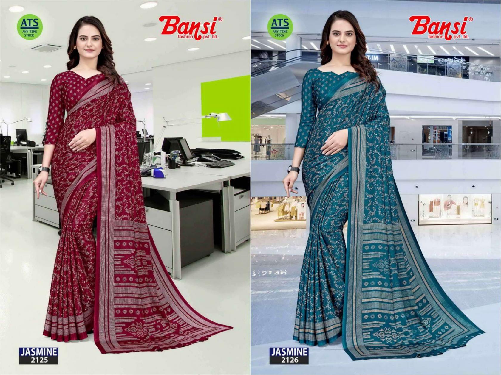 JASMINE BY BANSI TURKEY CASUAL SAREE WHOLESALER 