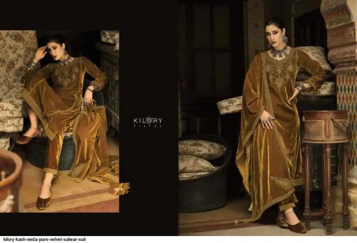KILORY TRENDS KASHEEDA AMAZING VELVET FULL STITCH PLUS SIZE WINTER SUIT