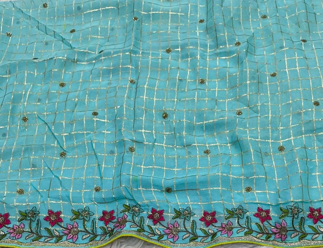 KC 611 ATTRACTIVE LOOK RASLEELA GEORGETTE SAREES