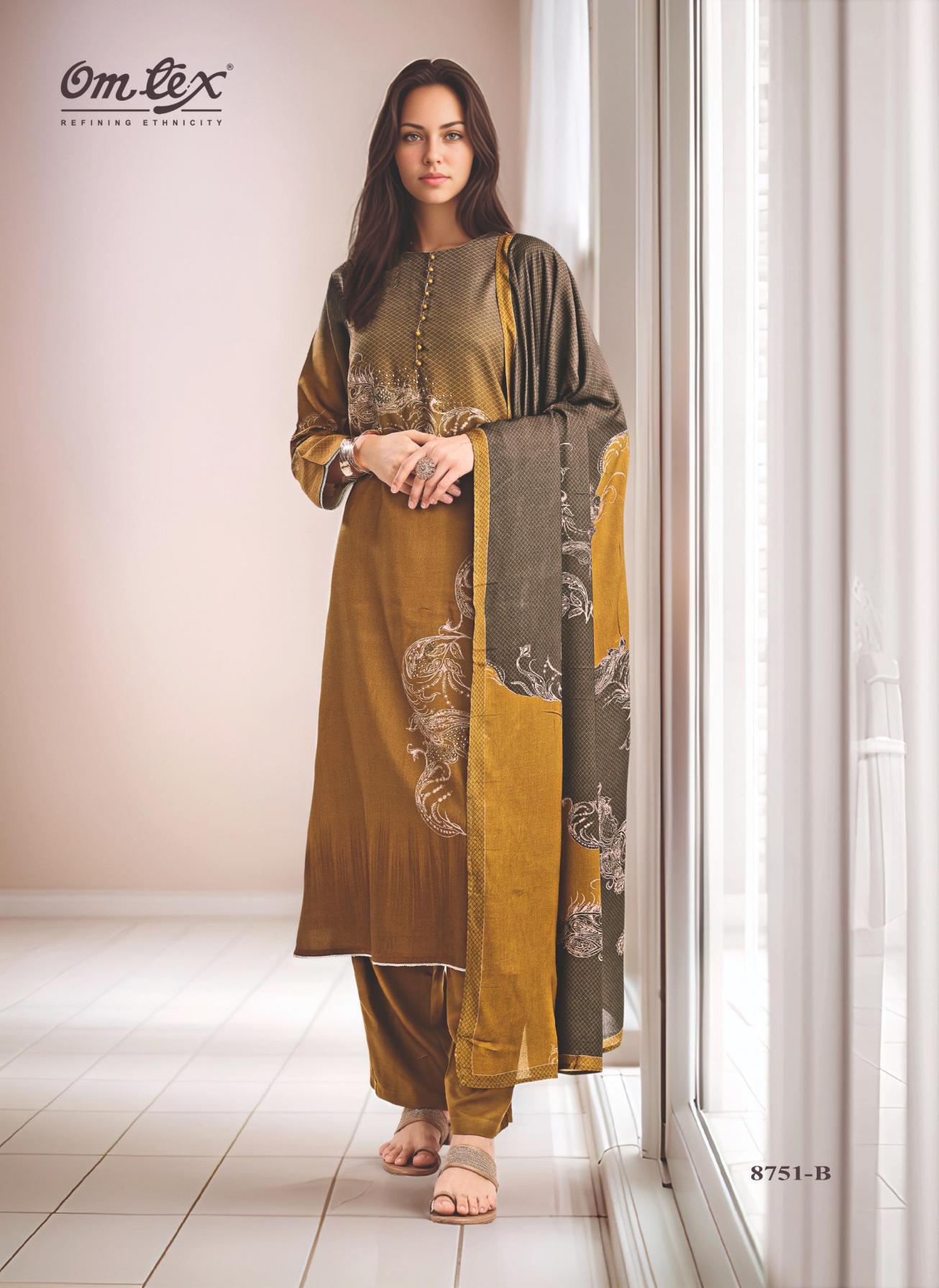 BIANCA BY OMTEX FULL STITCH PASHMINA WINTER 3PCS DRESS