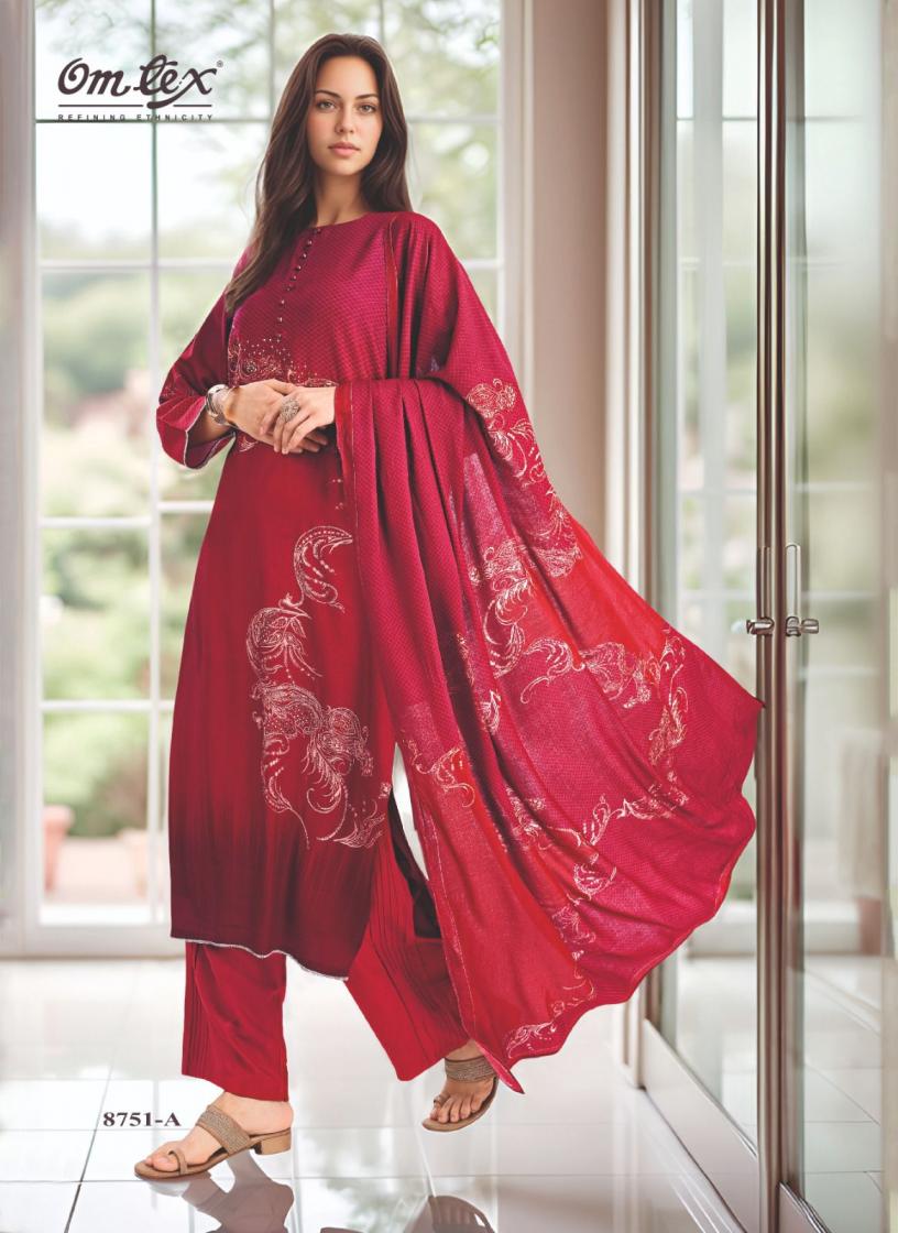 BIANCA BY OMTEX FULL STITCH PASHMINA WINTER 3PCS DRESS