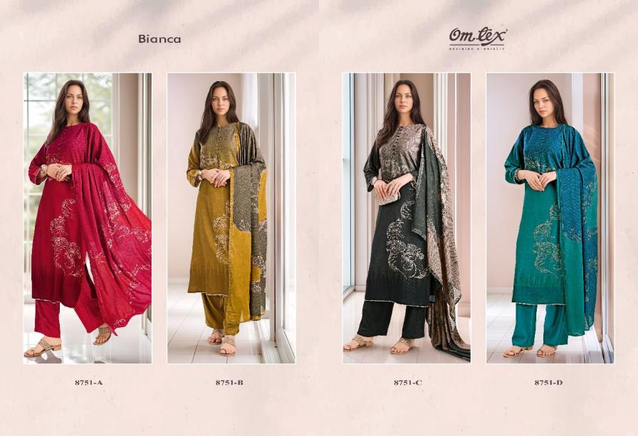 BIANCA BY OMTEX FULL STITCH PASHMINA WINTER 3PCS DRESS